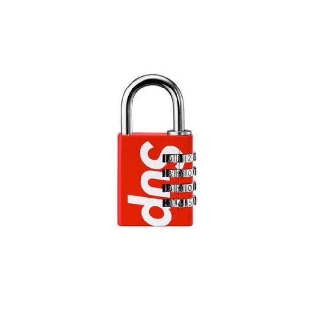 Supreme Master Lock Numeric Combination Lock Red (SS19)